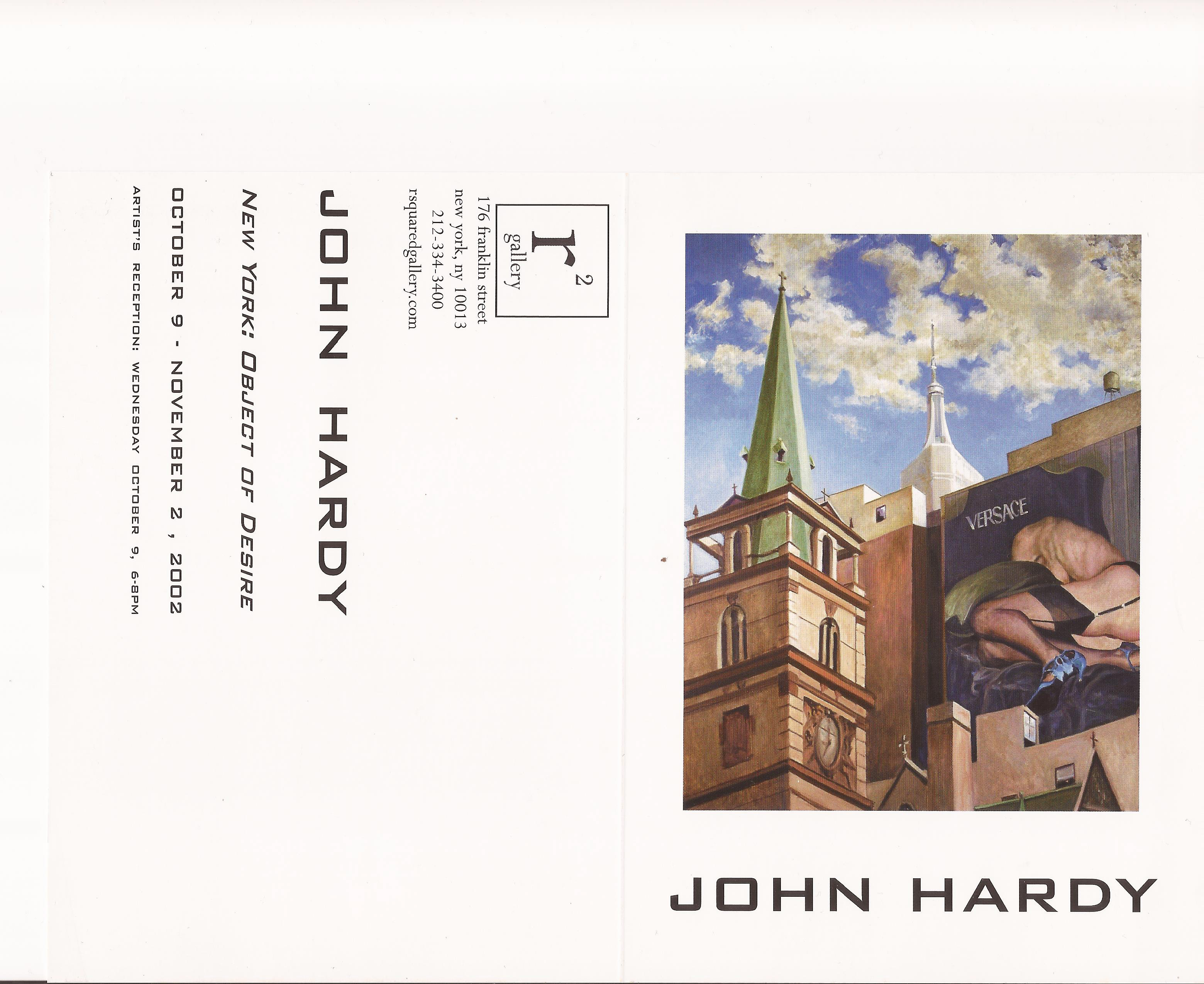 John Hardy New York Object of Desire - October 9-November 2,2002 Cover